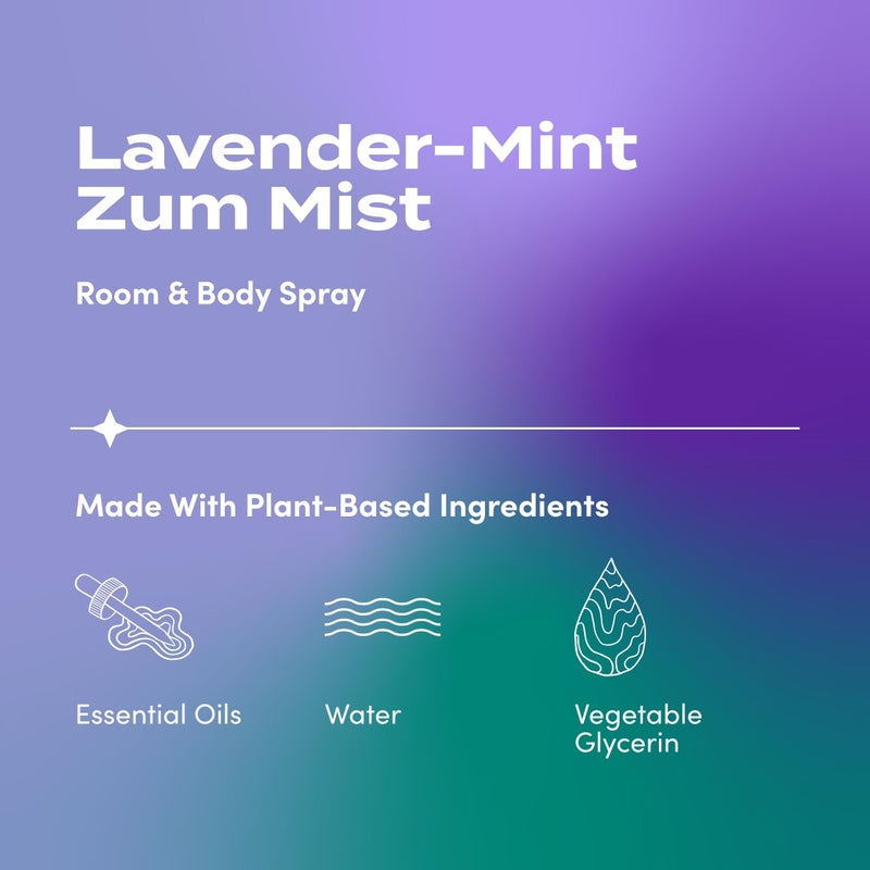 Indigo Wild Zum Mist Room & Body Spray - Aromatherapy Essential Oil Spray - Natural Body Mist & Room Spray - Lavender-Mint Scent - 4 fl oz - Image 2